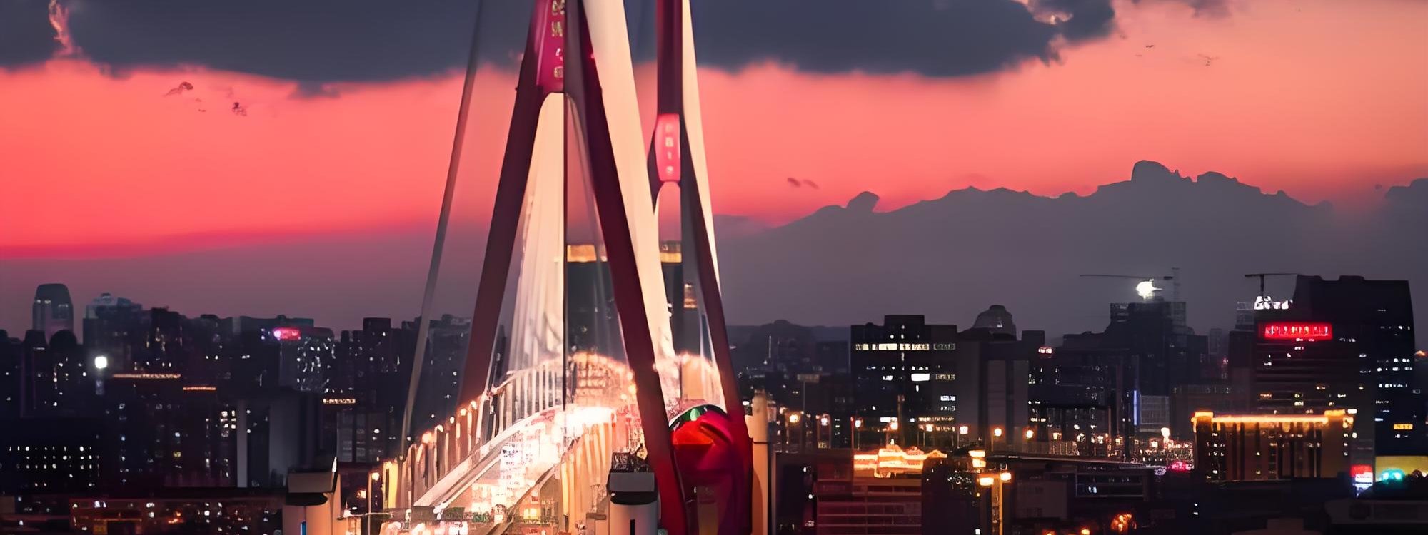 Photograph of the Yangpu riverside route
